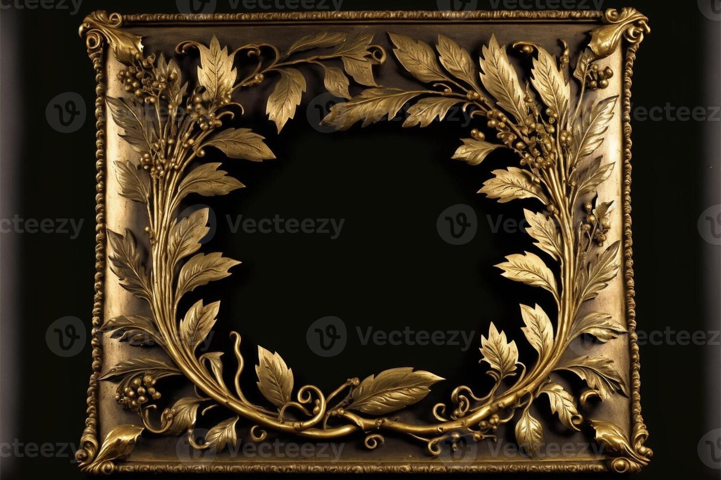 old masters floral frame. photo