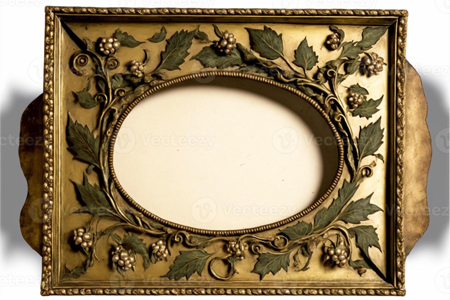 old masters floral frame. photo