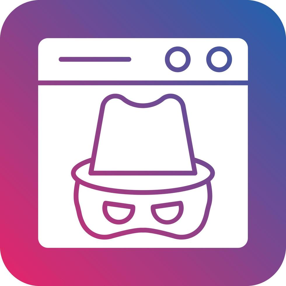 Dark Web Icon Vector Design