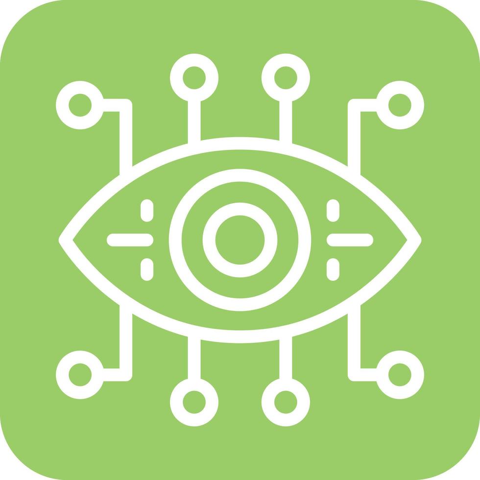 Bionic Eye Icon Vector Design