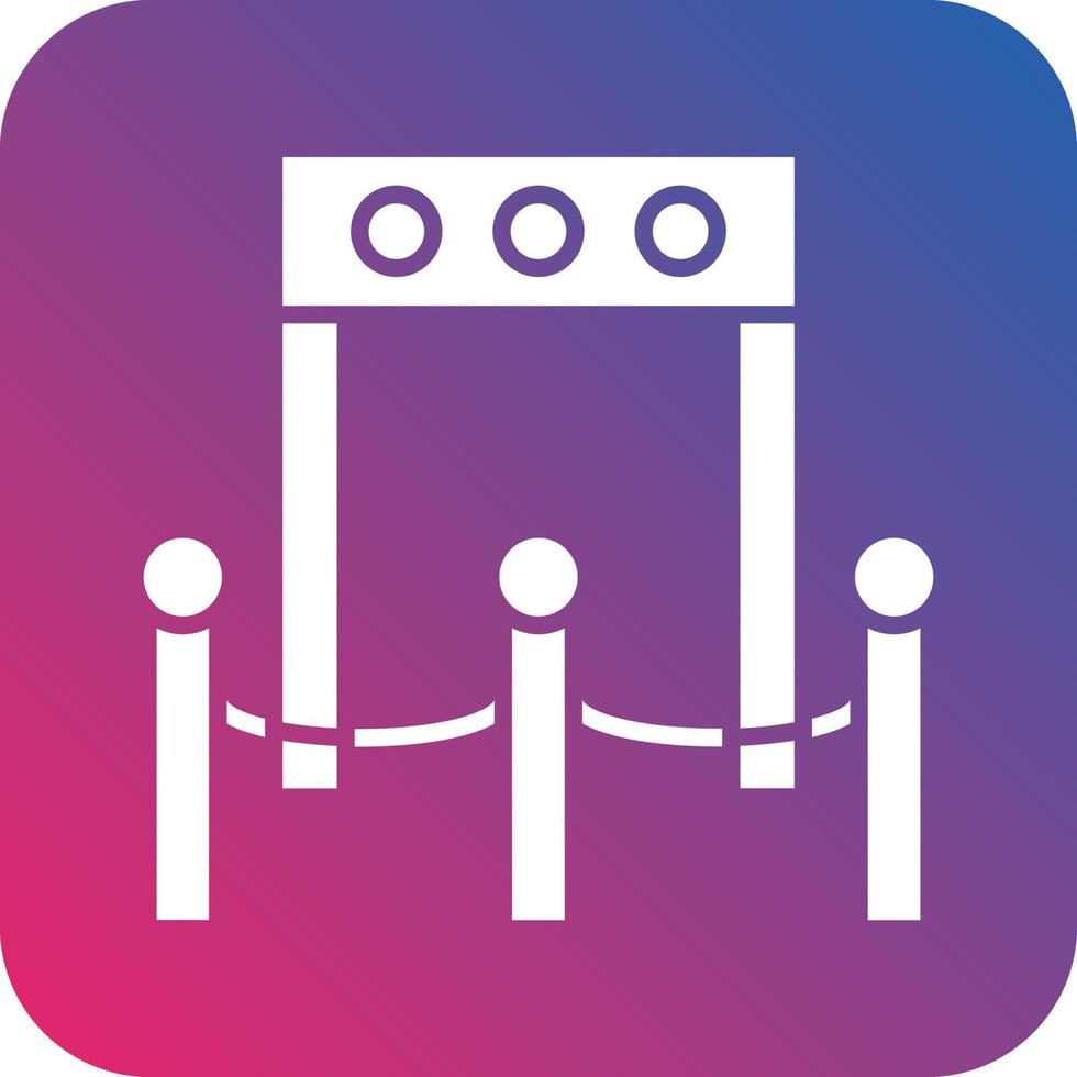Boarding Gate Icon Vector Design