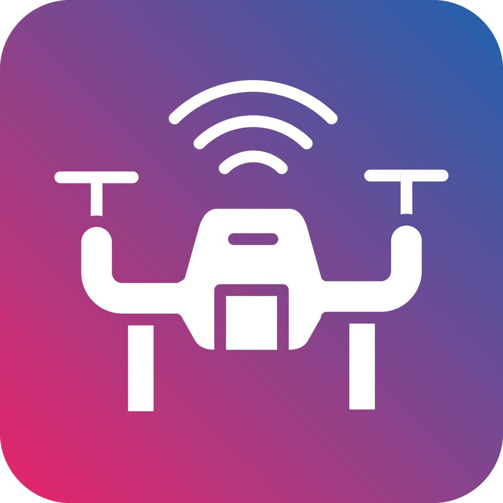 Smart Drone Icon Vector Design