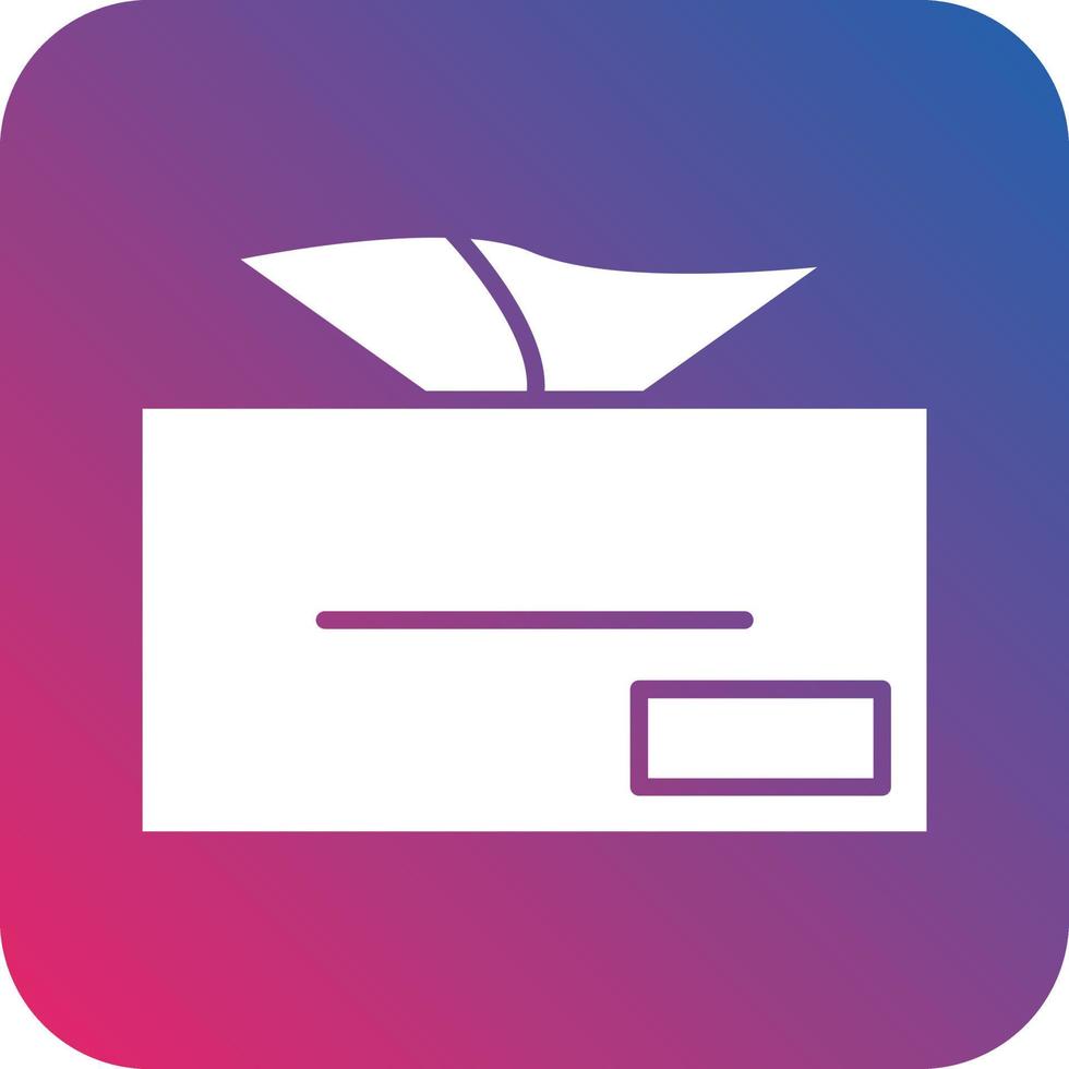 Tissue Box Icon Vector Design