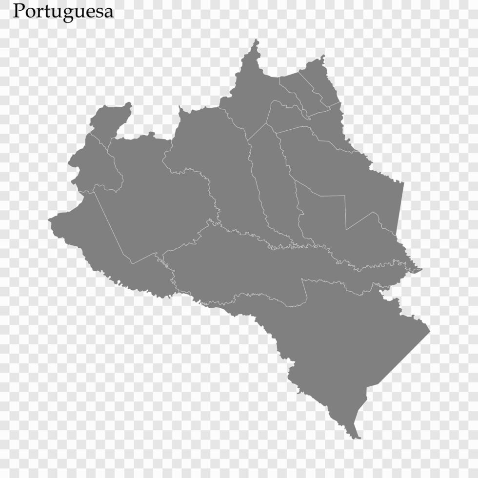 High Quality map a state of Venezuela vector