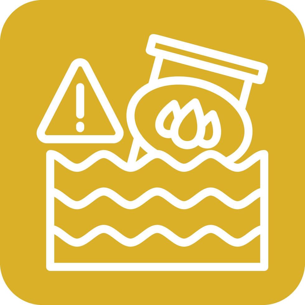 Oil Pollution Icon Vector Design