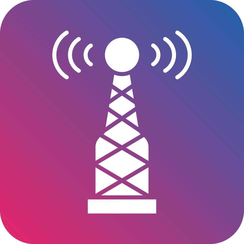 Radio Antenna Icon Vector Design