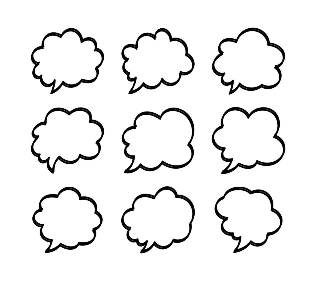 speech bubble on white background vector