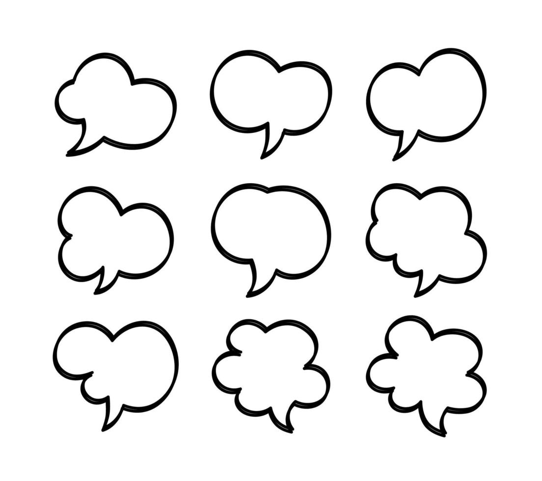 speech bubble on white background vector