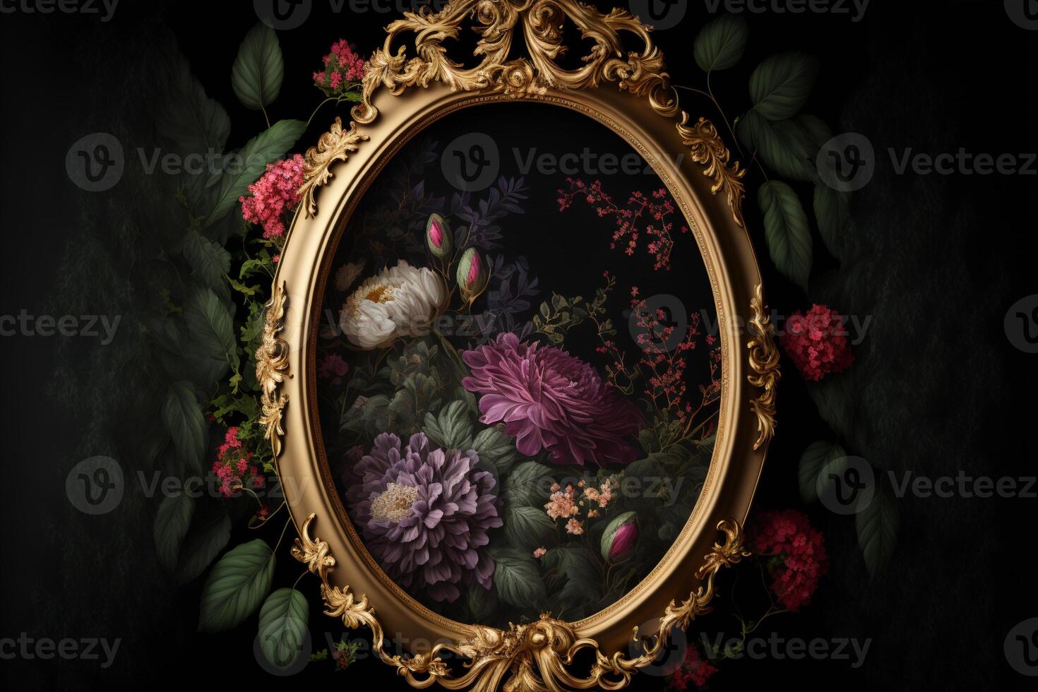 old masters Digital Backdrop in rich colours realistic. photo