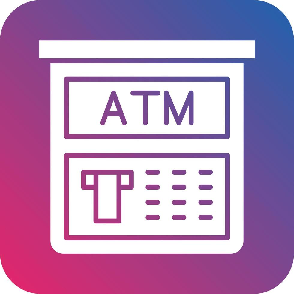 Atm Machine Icon Vector Design
