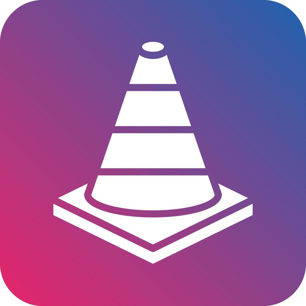 Road Cone Icon Vector Design