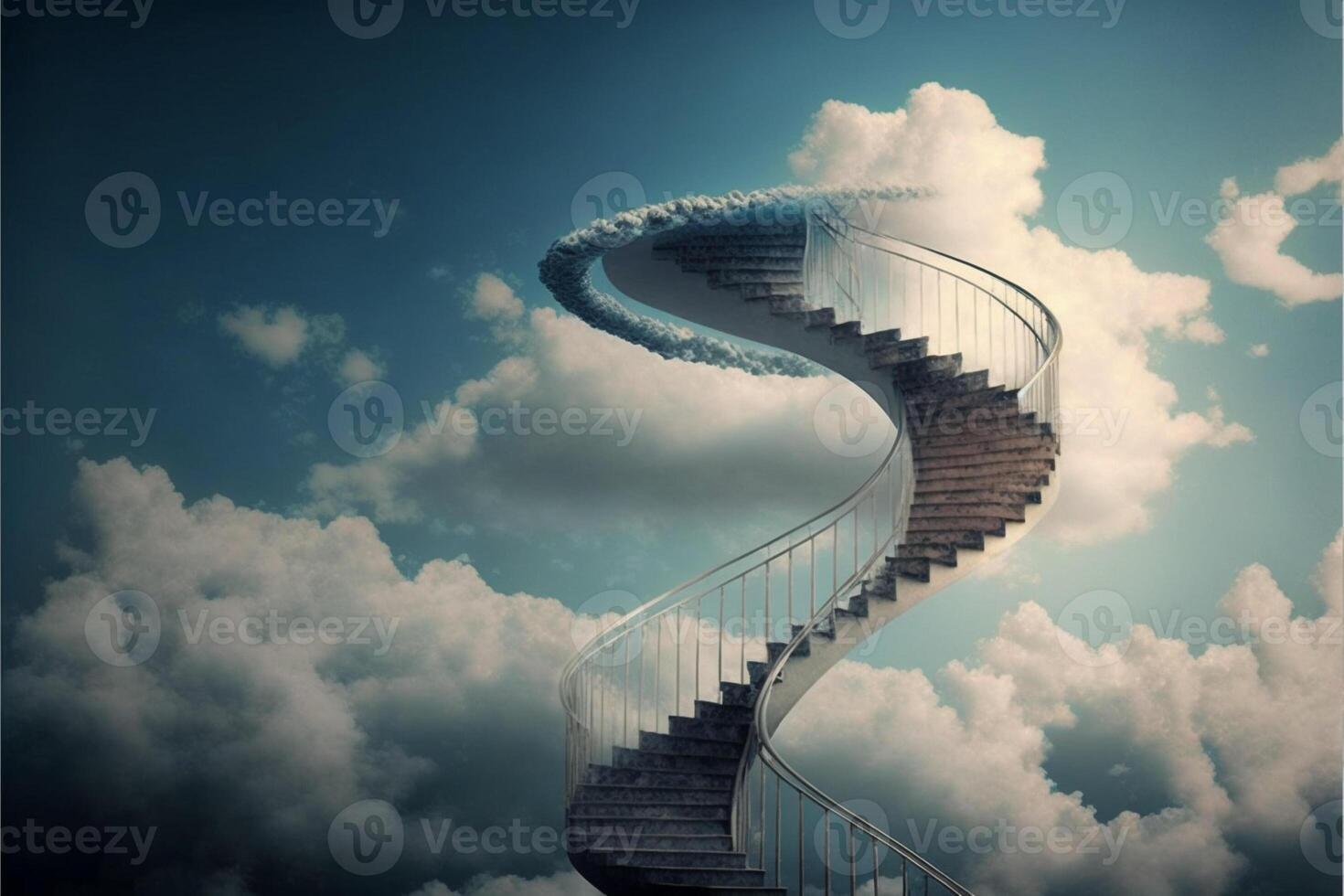 stairs in sky. photo