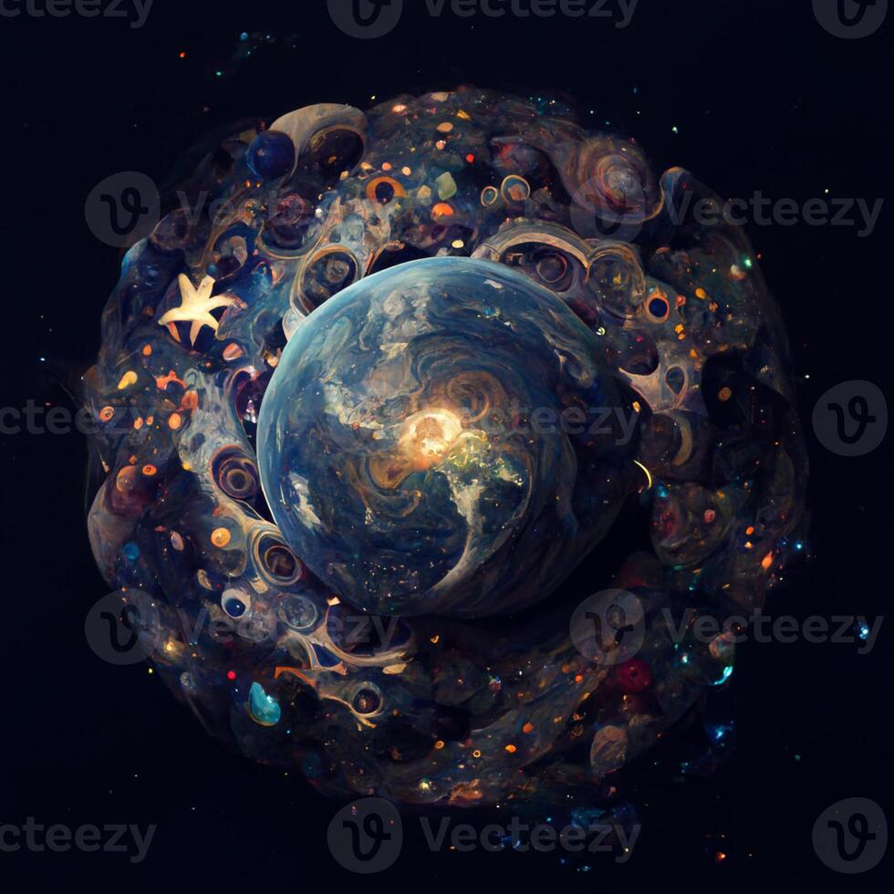 earth universe stars. photo