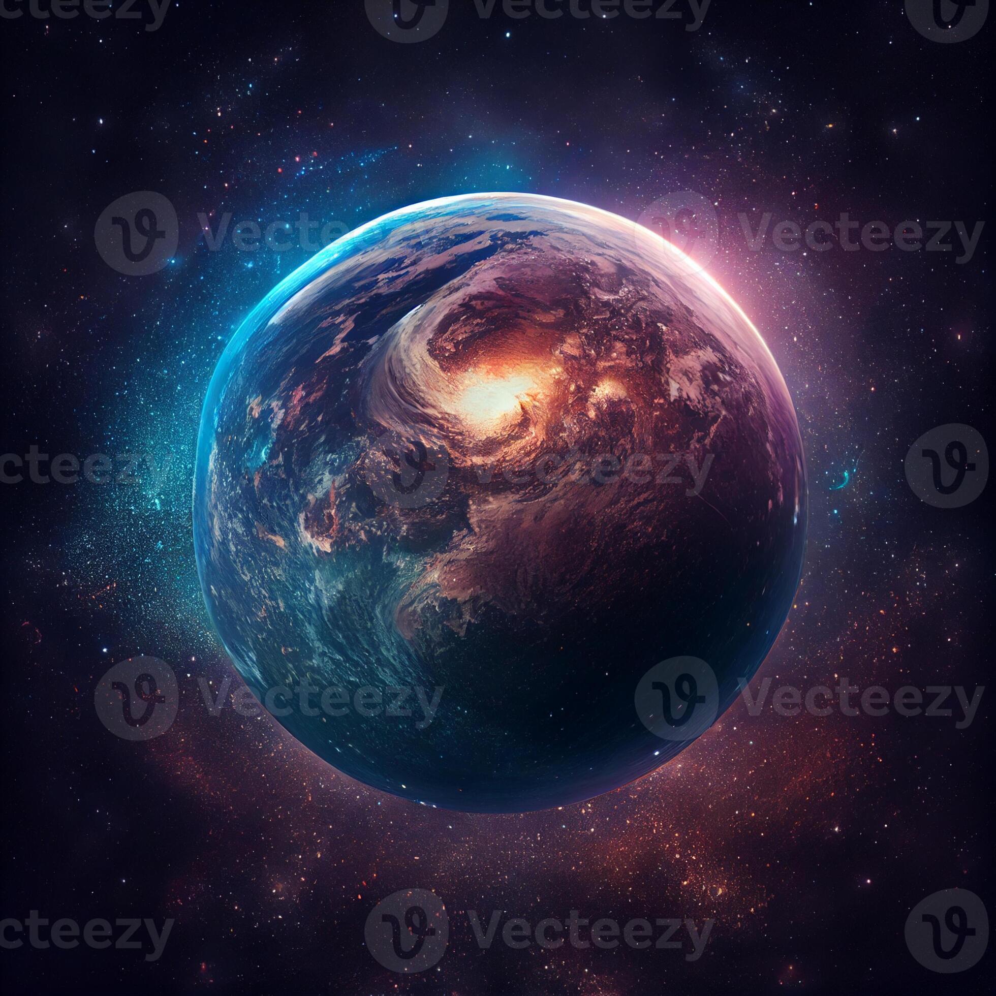 earth universe stars. 22845599 Stock Photo at Vecteezy