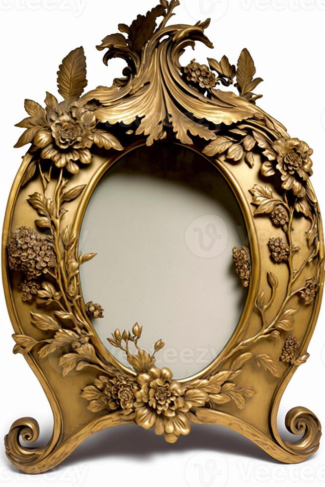 old masters floral frame. photo