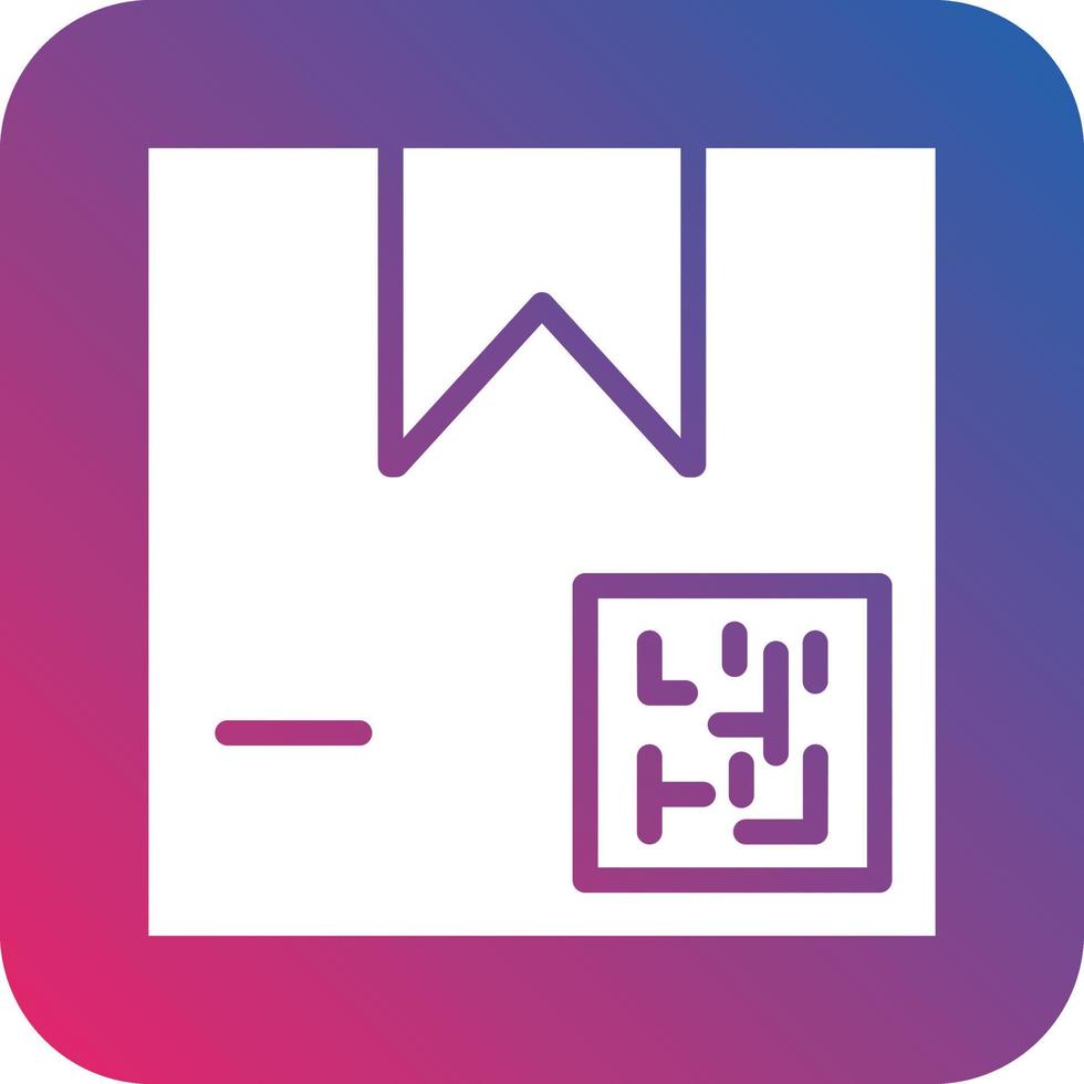 Package QR Code Icon Vector Design