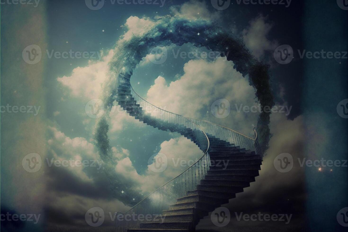 stairs in sky. photo