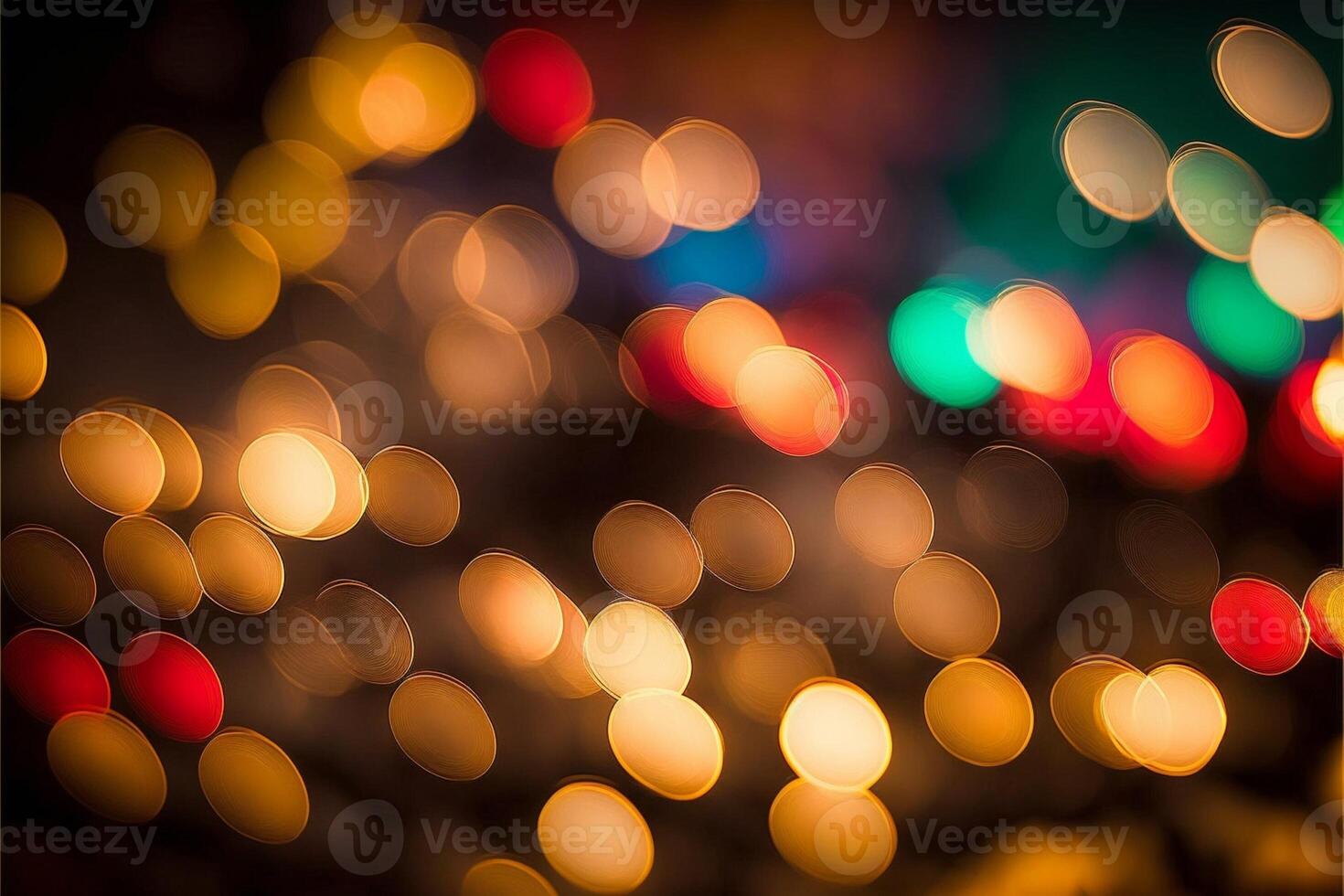 Navidad luces bokeh antecedentes Rico colores. generativo ai foto