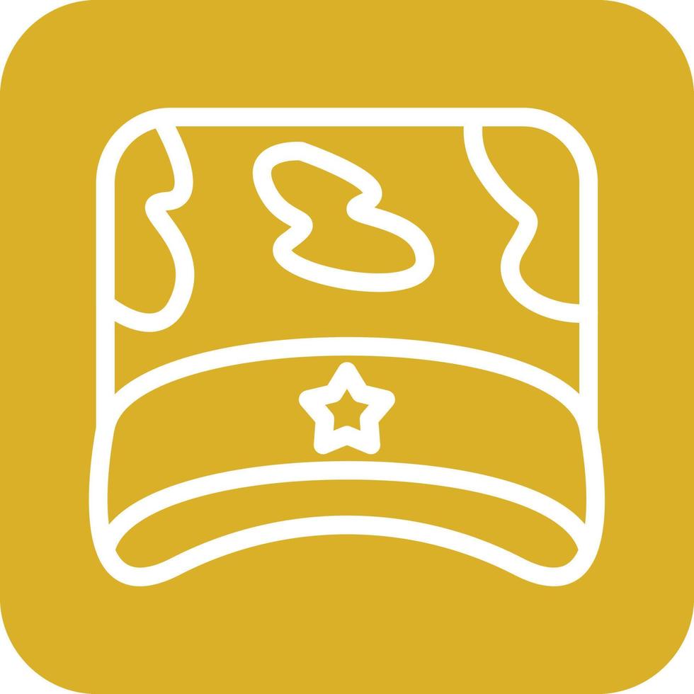 Military Hat Icon Vector Design