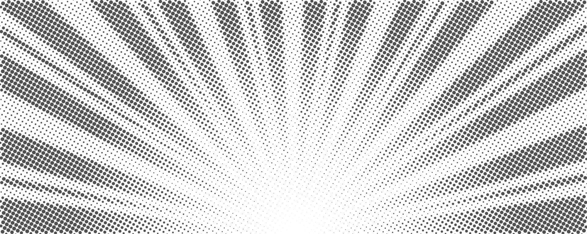 Sun rays halftone background. White and grey radial abstract comic pattern. Vector explosion abstract lines backdrop