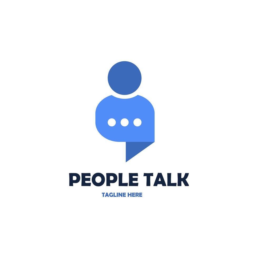 People talk symbol vector