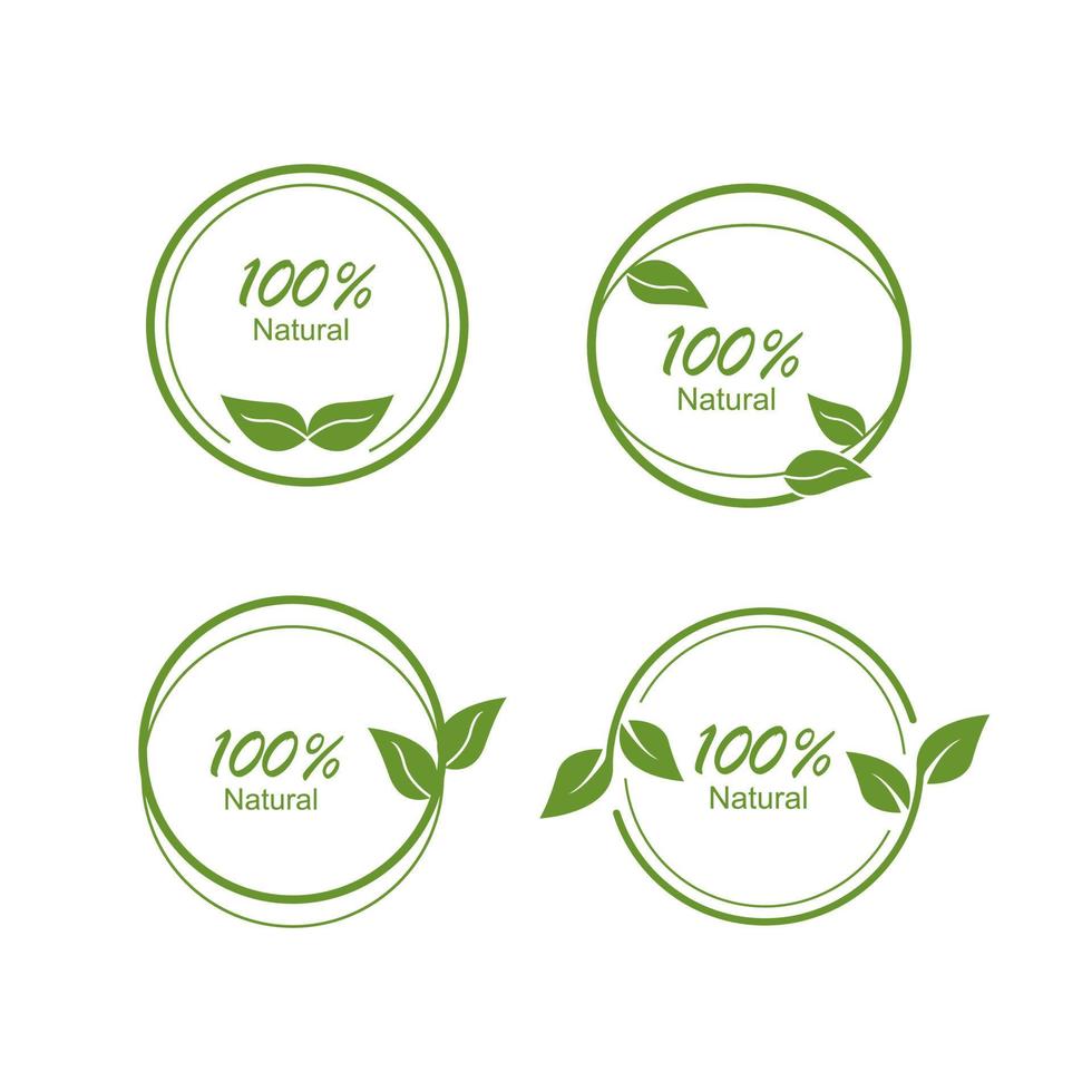 Set of label for natural product vector