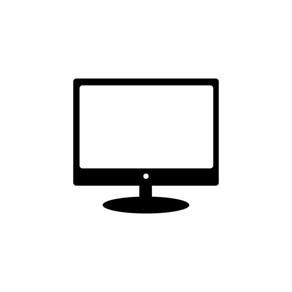 lcd monitor icono vector