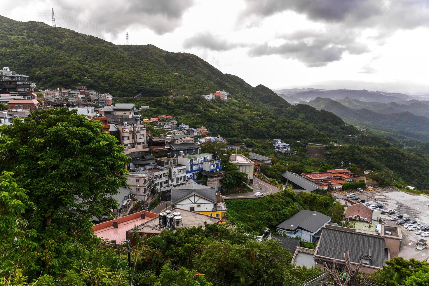 jiufen, taiwán - oct 10, 2017. jiufen antiguo calle. jiufen es un montaña zona en ruifang distrito, nuevo taipei ciudad, taiwán foto