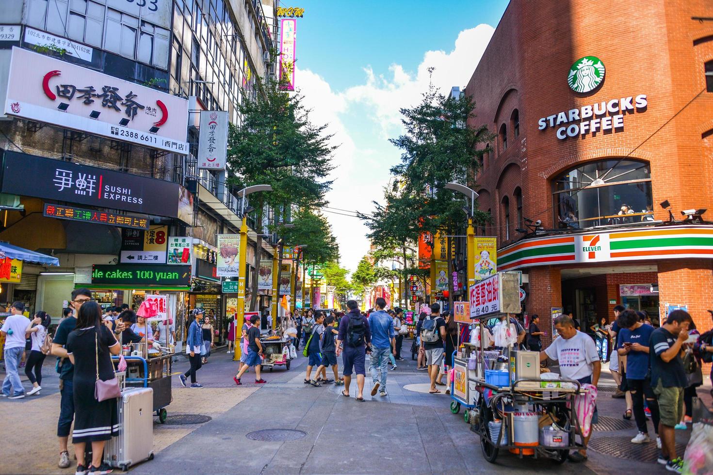 TAIPEI, TAIWAN - OCTOBER 10, 2017-Ximending is a