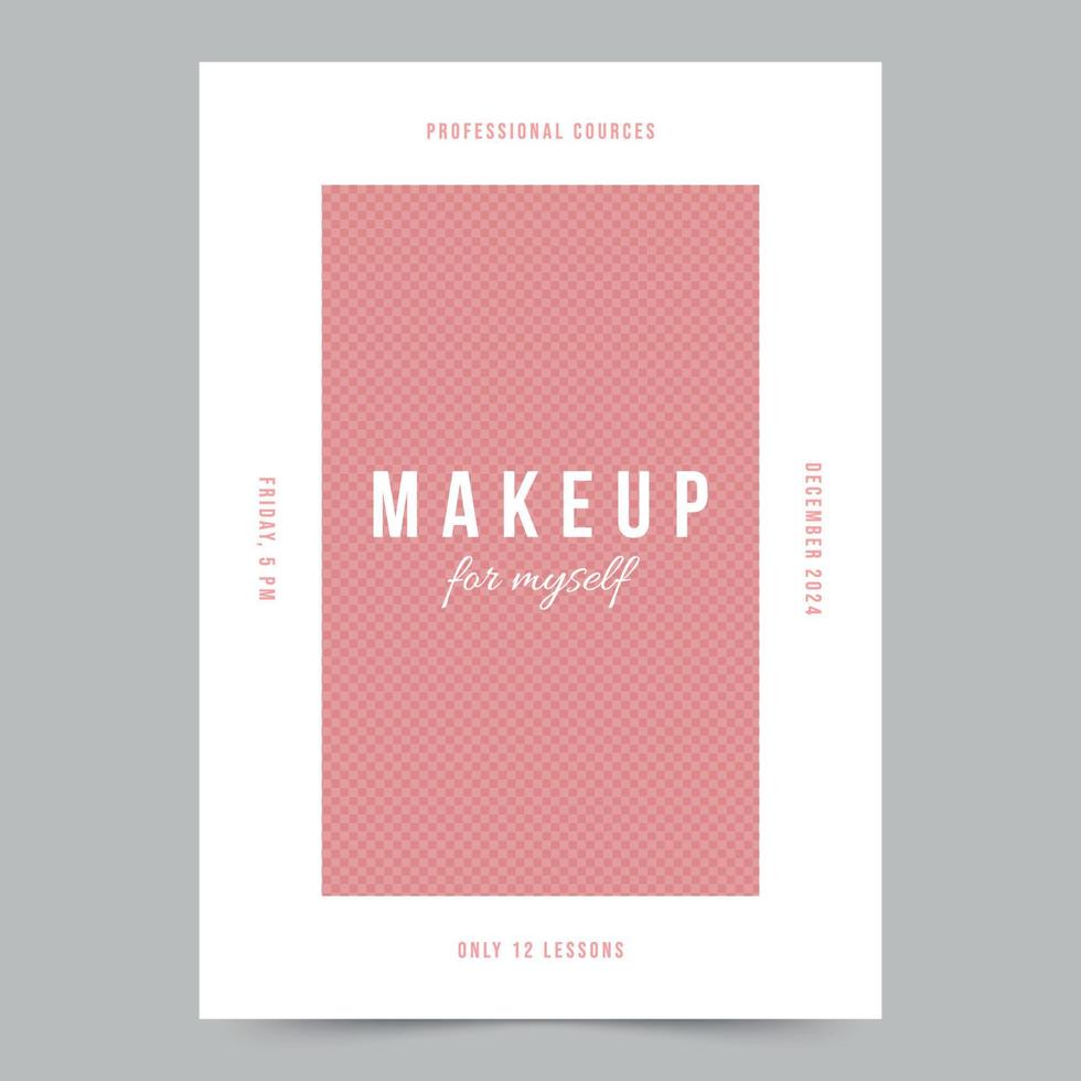 Makeup Courses Template of Flyer, Instant Download, Editable Design, Pro Vector