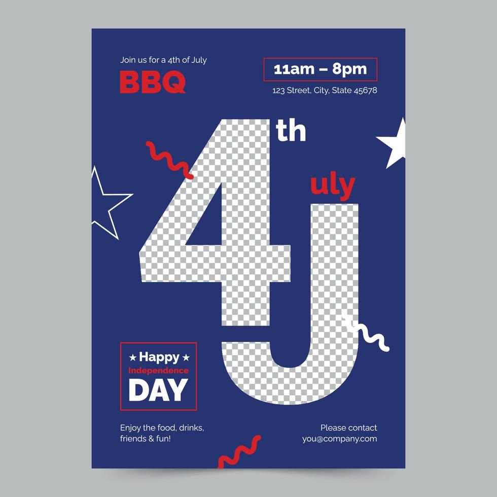 Independence Day Celebration Template of Flyer, Instant Download, Editable Design, Pro Vector