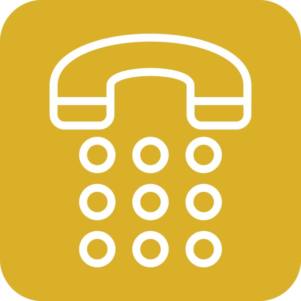 Phone Dial Icon Vector Design