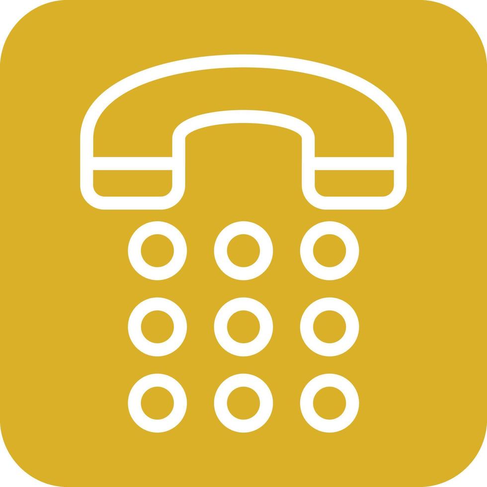 Phone Dial Icon Vector Design