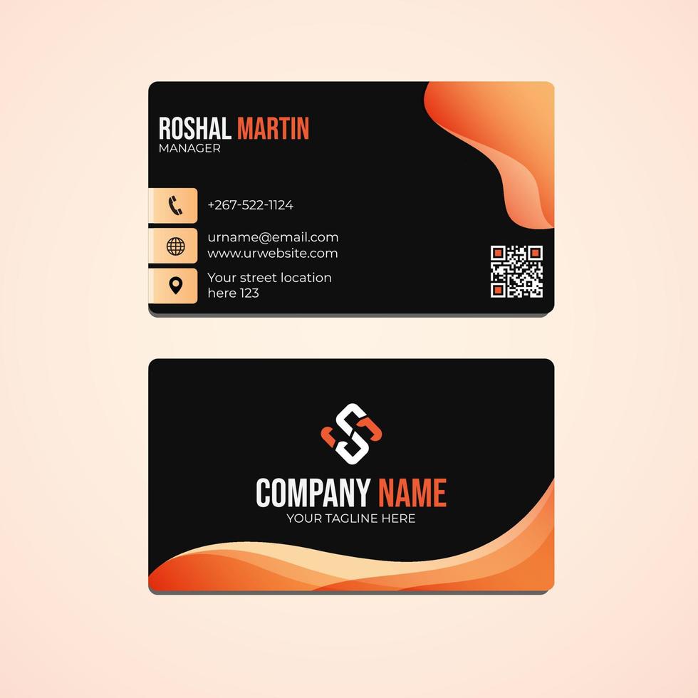 Creative and modern business card template vector