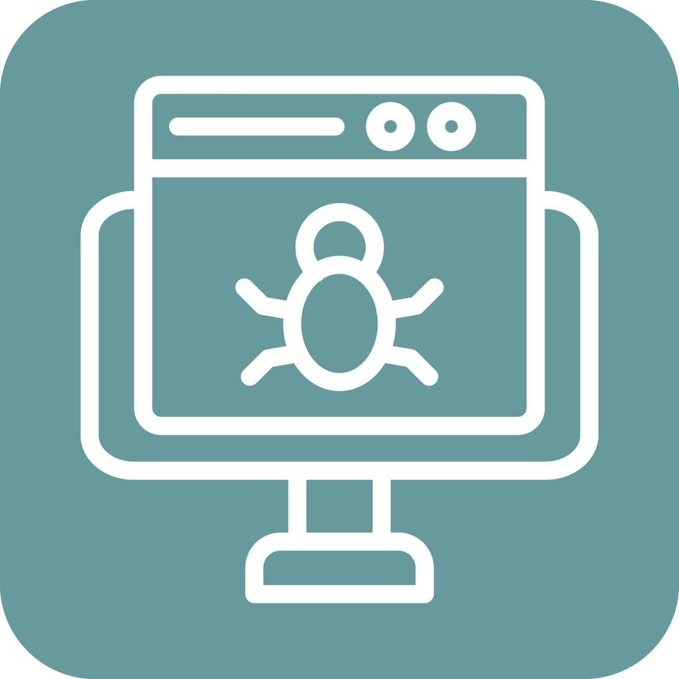 Website Bug Icon Vector Design