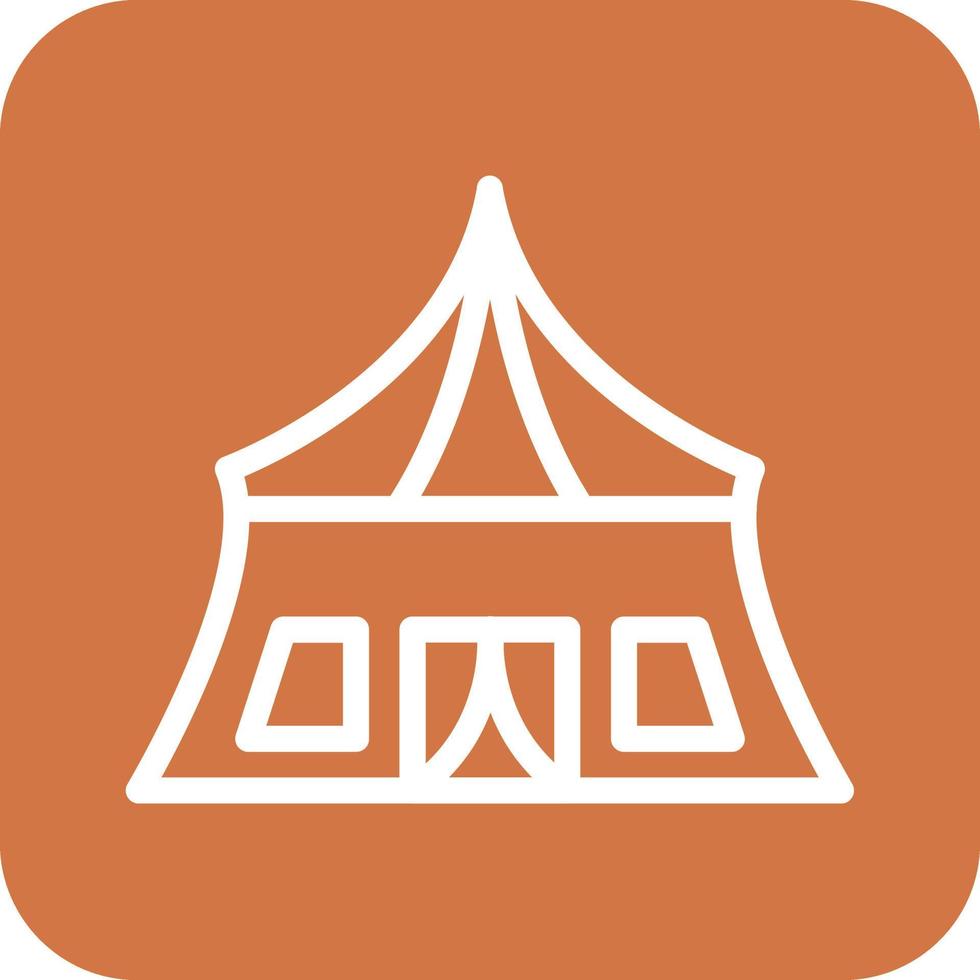 Army Tent Icon Vector Design