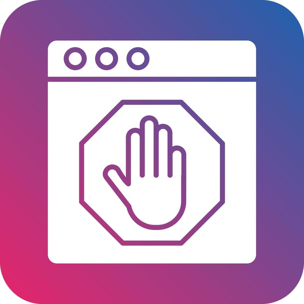 AD Blocker Icon Vector Design