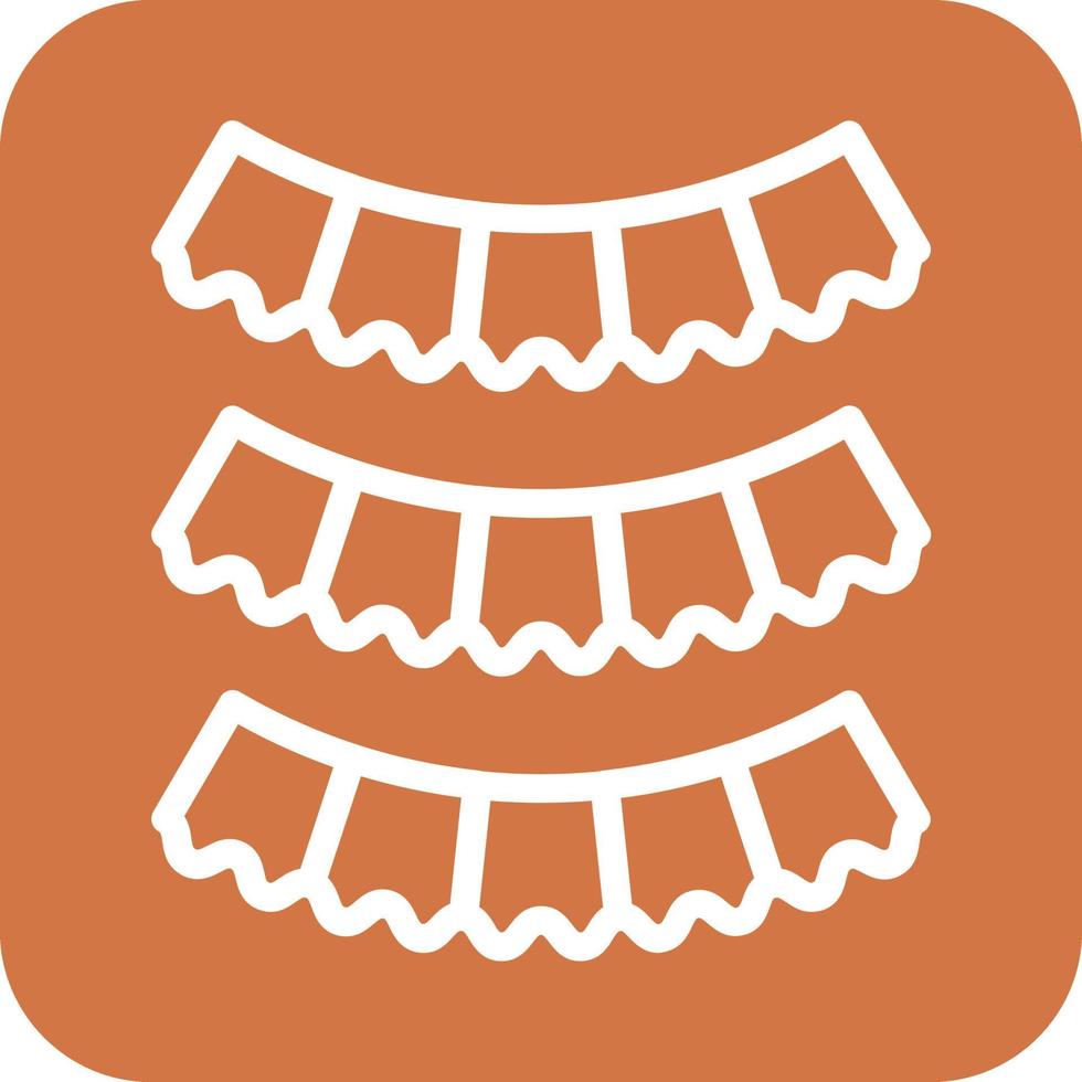New Year Flags Icon Vector Design