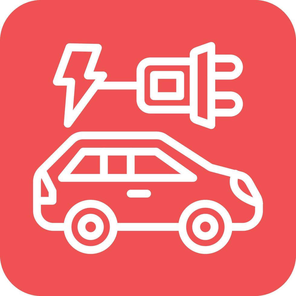 Electric Car Icon Vector Design