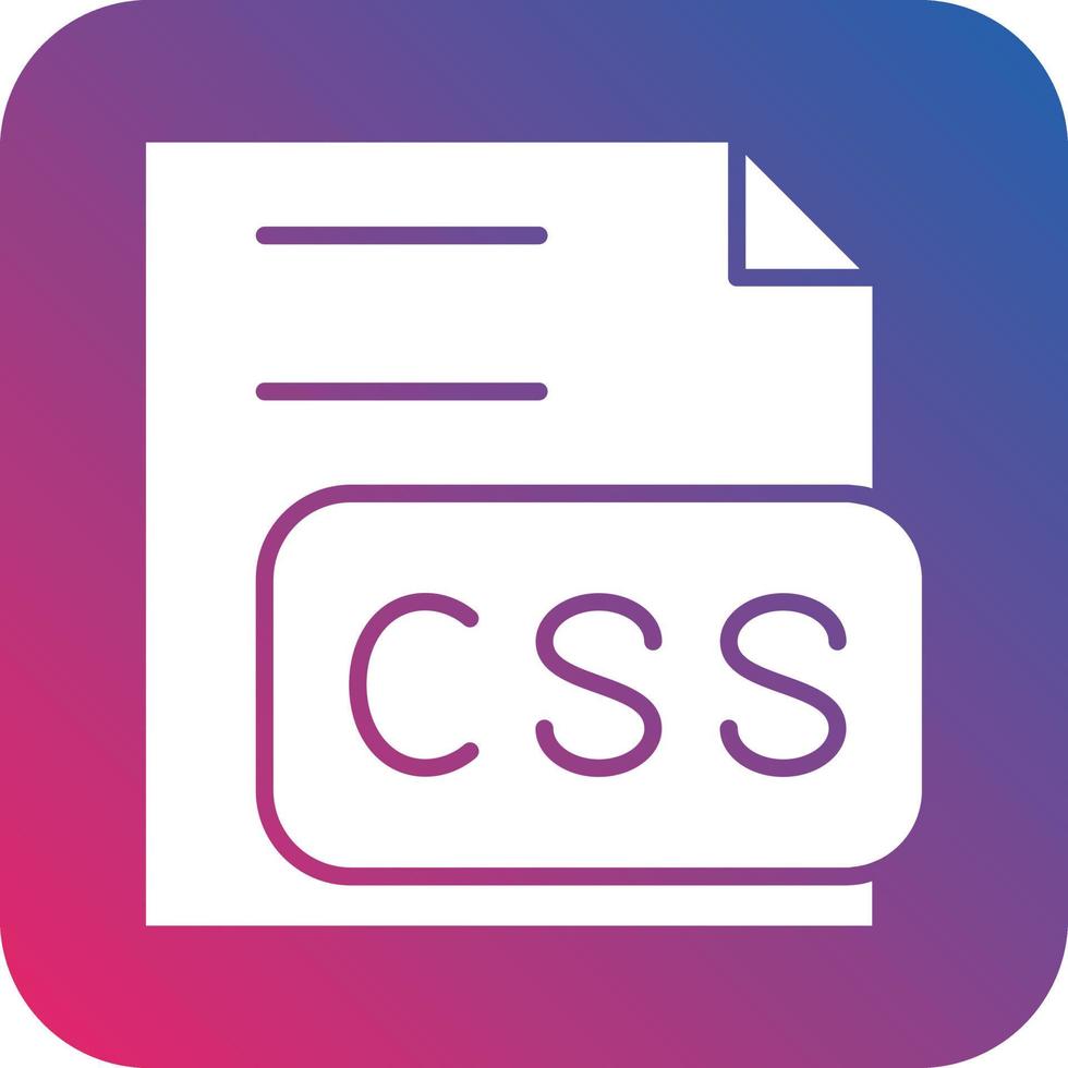 CSS File Icon Vector Design