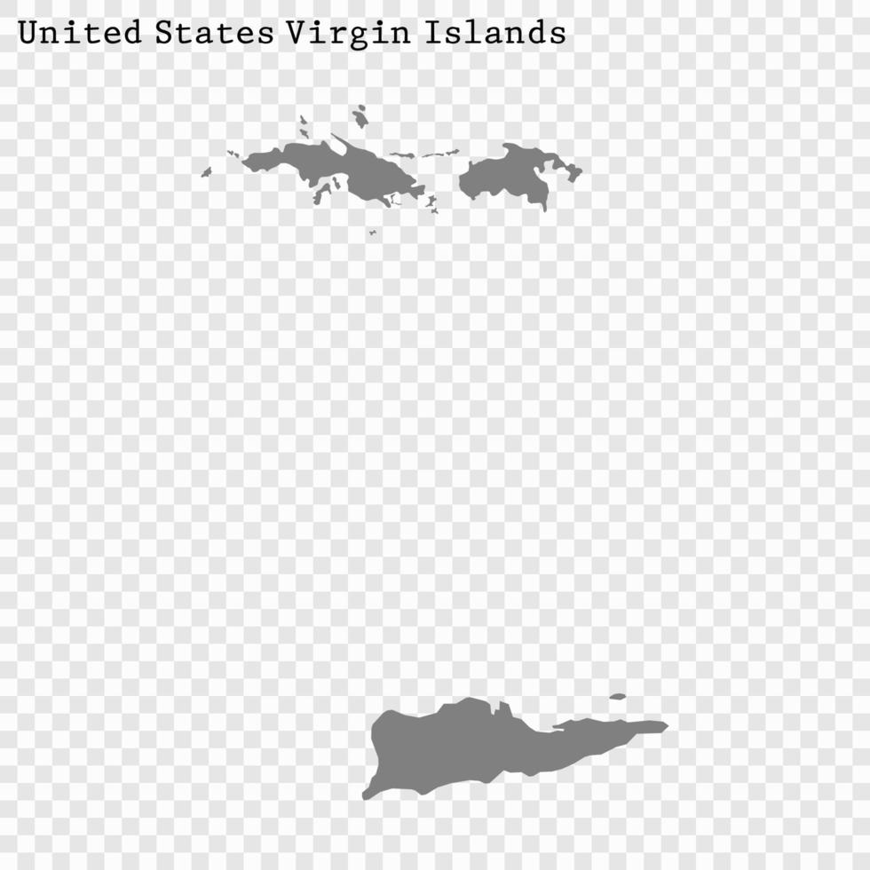 High Quality map state of United States vector