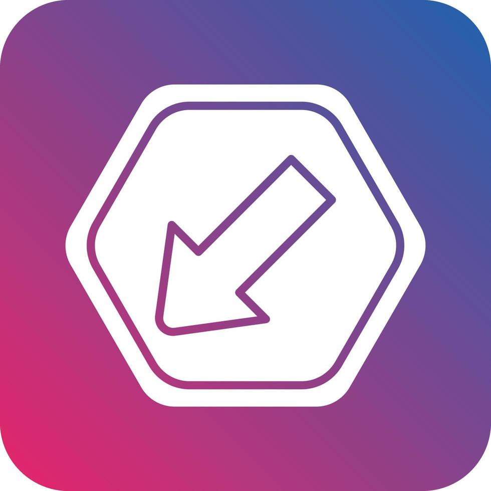 Keep Left Icon Vector Design