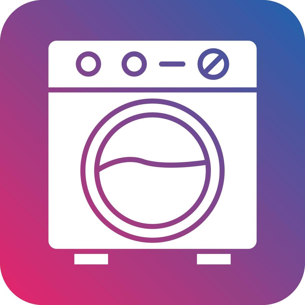 Washing Machine Icon Vector Design