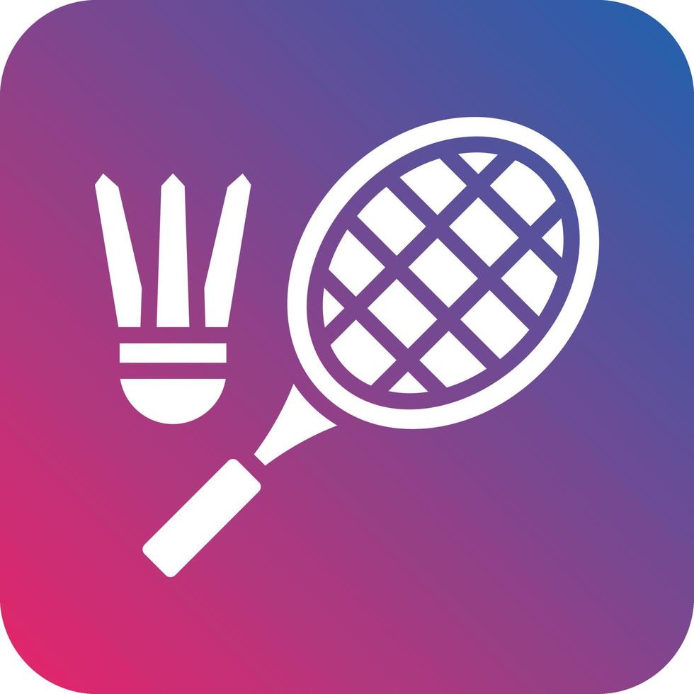 Badminton Icon Vector Design