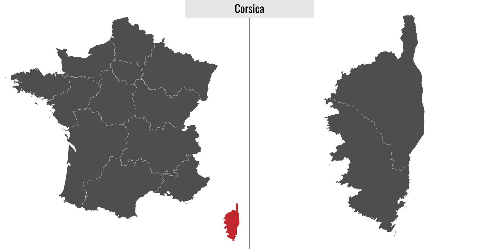mapa región de Francia vector