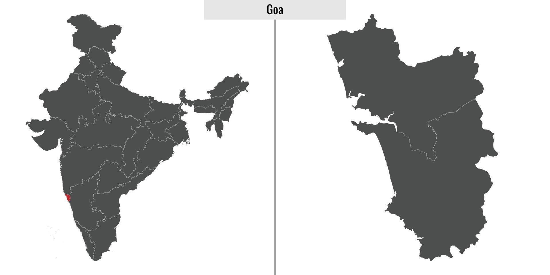 map state of India vector