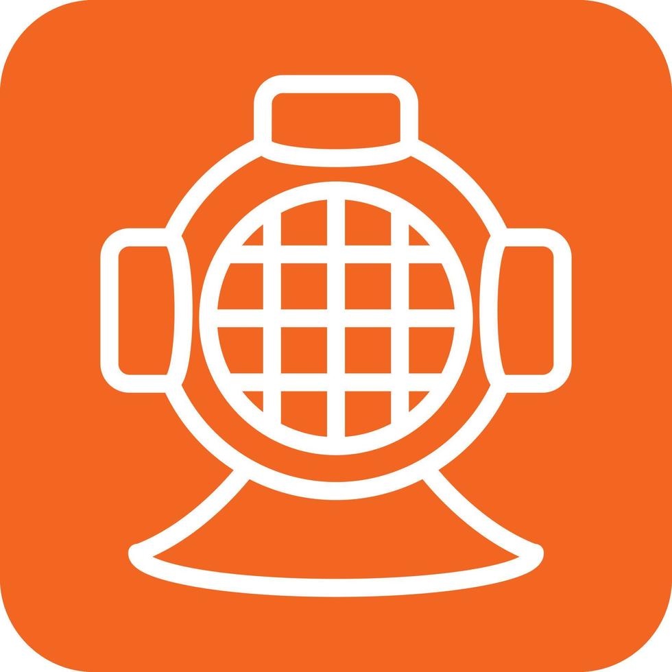 Diving Helmet Icon Vector Design