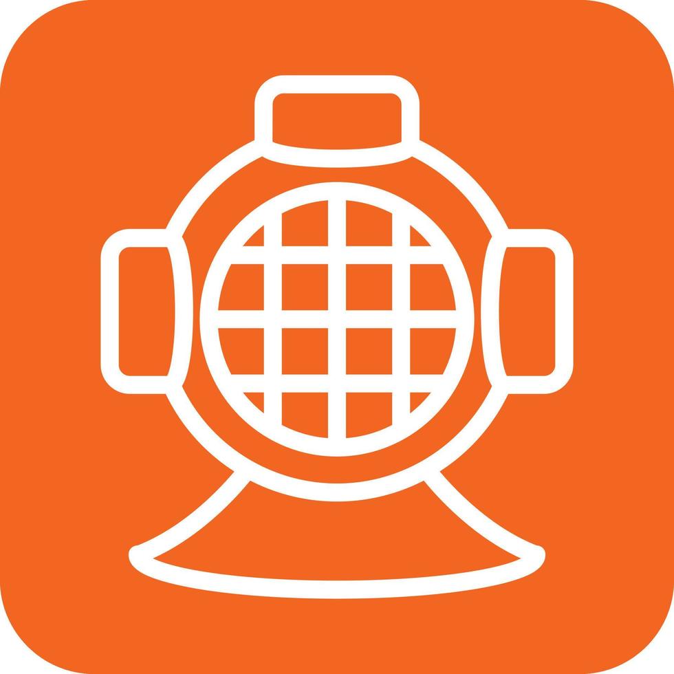 Diving Helmet Icon Vector Design