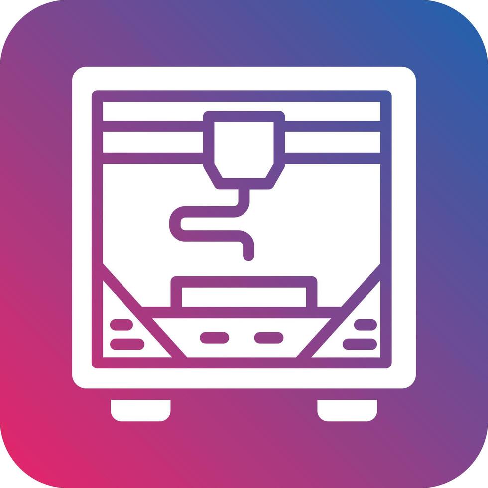 3d Printer Icon Vector Design