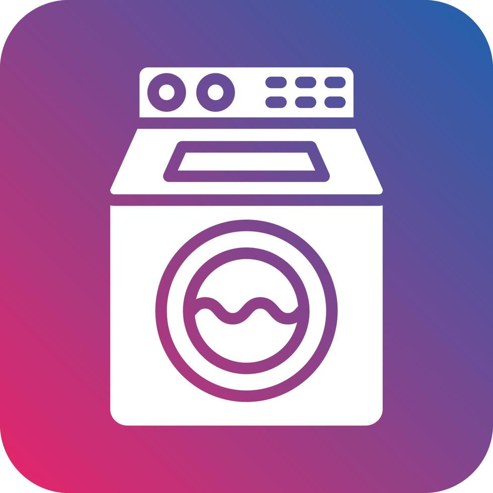 Washing Machine Icon Vector Design